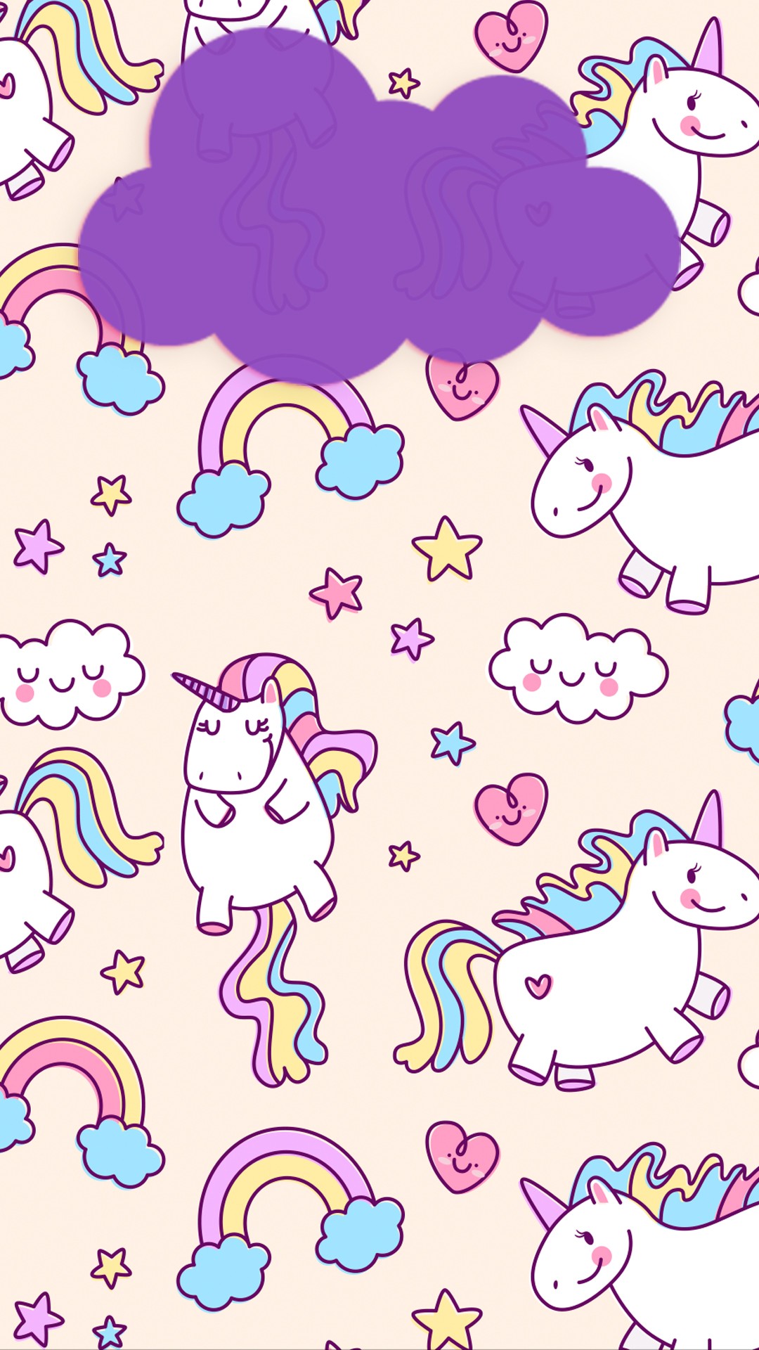 Cute Girly Unicorn iPhone Wallpaper Lock Screen With high-resolution 1080X1920 pixel. You can set as wallpaper for Apple iPhone X, XS Max, XR, 8, 7, 6, SE, iPad. Enjoy and share your favorite HD wallpapers and background images