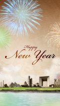 Happy New Year iPhone Home Screen Wallpaper