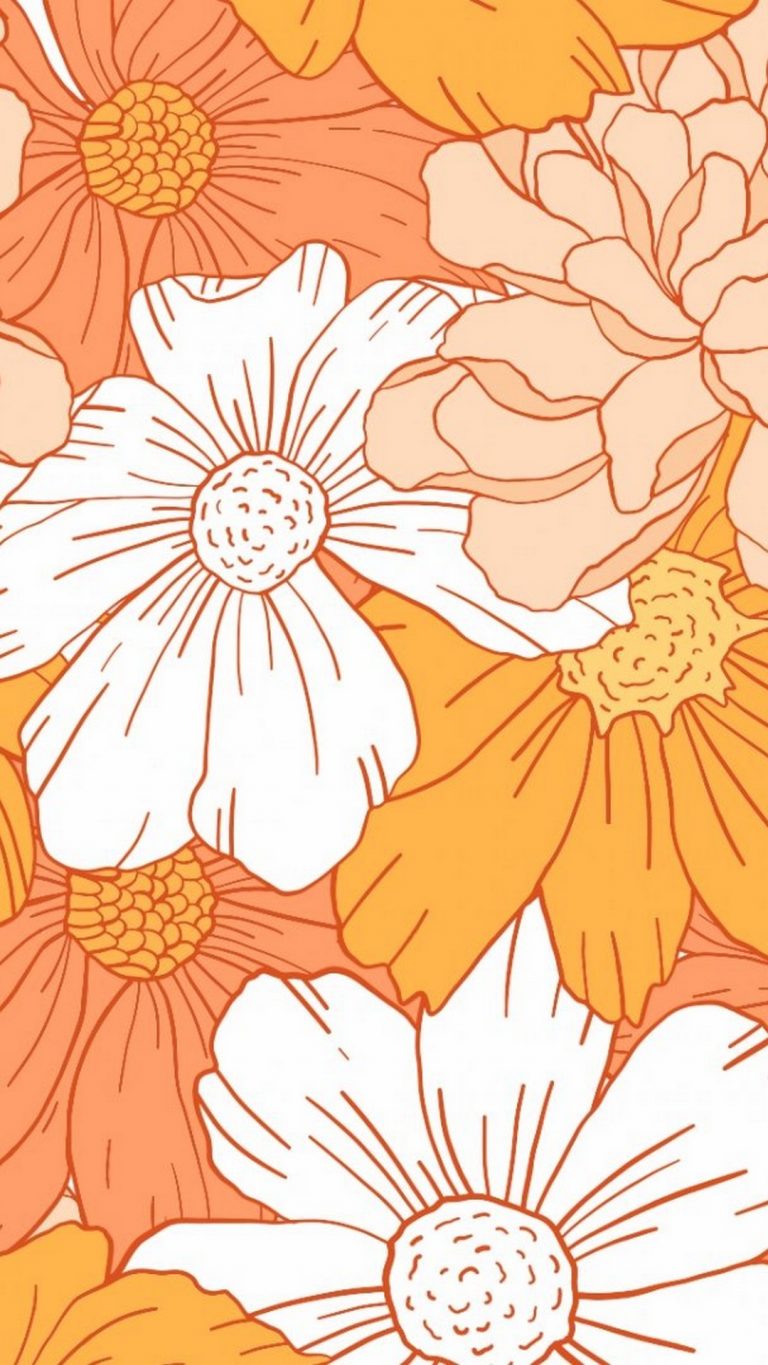 Orange Aesthetic iPhone Wallpaper - 2023 Cute iPhone Wallpaper