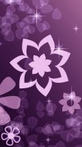 Cute Purple Aesthetic iPhone Screen Lock Wallpaper