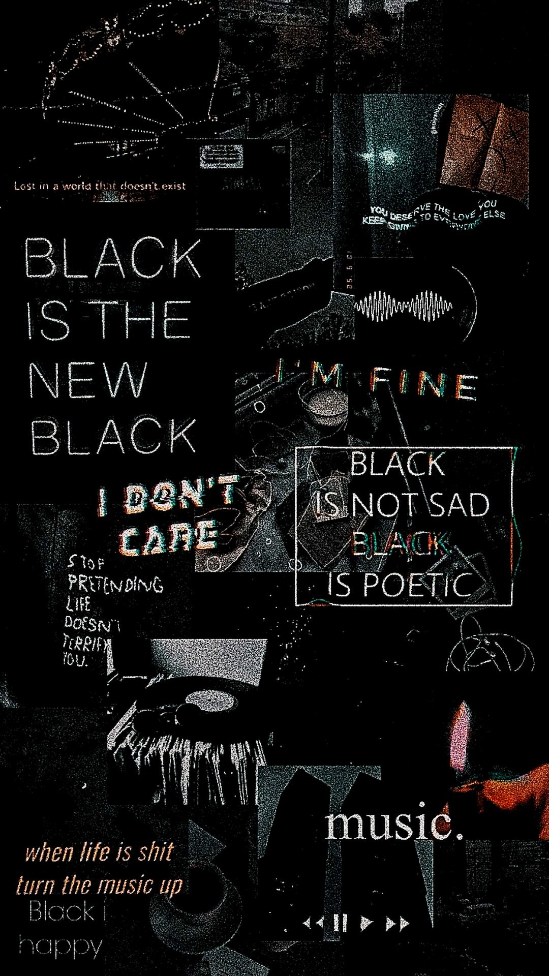 Black Aesthetic iPhone Wallpaper Lock Screen with high-resolution 1080x1920 pixel. You can set as wallpaper for Apple iPhone X, XS Max, XR, 8, 7, 6, SE, iPad. Enjoy and share your favorite HD wallpapers and background images